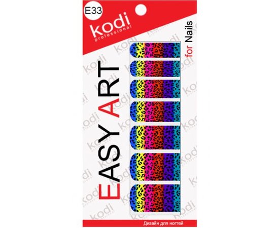 Зображення  Наклейки для дизайну нігтів Kodi Easy Art E33