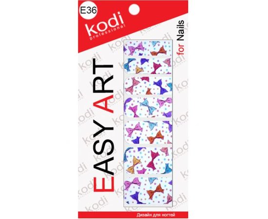 Изображение  Наклейки для дизайна ногтей Kodi Easy Art E36