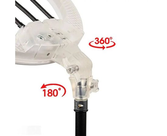 Изображение 4 Ring Selfie Lamp RGB Diamond Crystal 3D-45 cm. (Color) 36 W. with Tripod, 3 Holders and Remote Control
