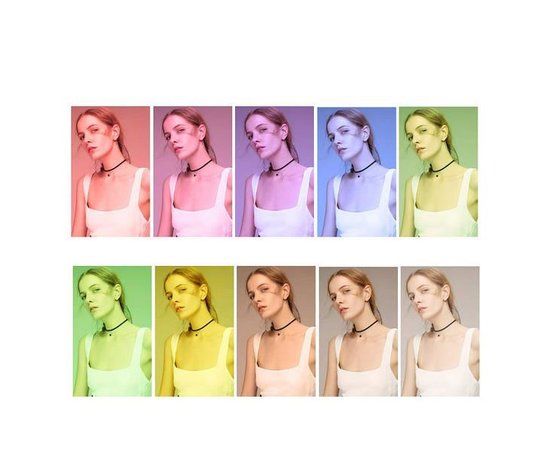 Зображення 6 Кільцева світлодіодна селфі лампа RGB MJ-56 см. (кольорова) на 80 Вт. зі штативом, 3 тримачами та пультом