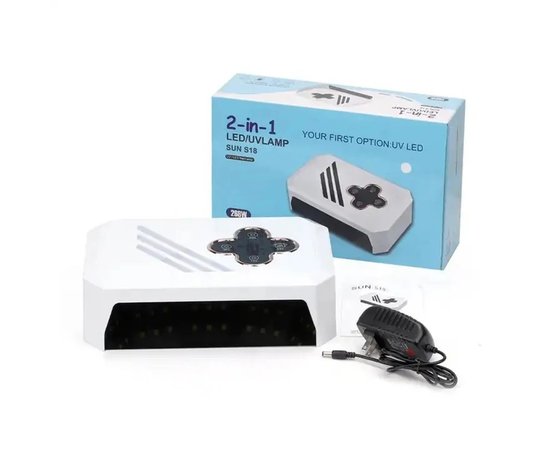 Изображение 6 UV/LED лампа SUN S18 для маникюра и педикюра с LED дисплеем, 268 Вт. Белый