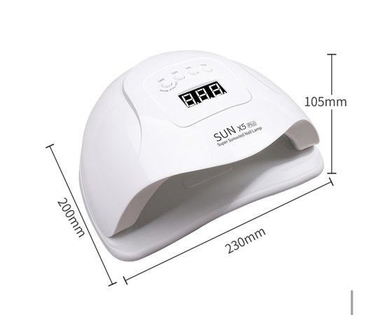 Изображение 6 Универсальная лампа UV/LED Sun X5 PLUS для сушки гель-лака, 150 Вт.