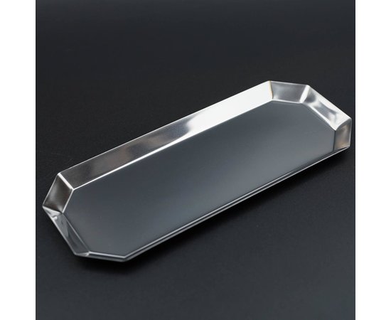 Изображение  Flat metal tray (size - 23.4x9.8 cm) Designer for storing tools and decor - 445 M