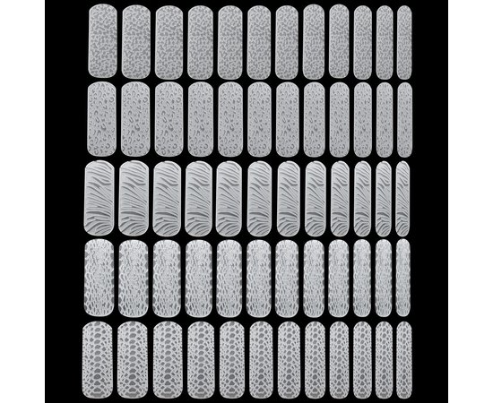 Изображение 2 Набор силиконовых молдов-трафаретов Kodi Savage Decor Molds анималистический дизайн, 60 шт