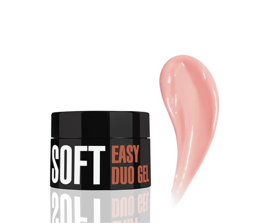 Зображення  Професійна акрилово-гелева система Kodi Easy Duo Gel Soft Jade Rose, 14 г, Об'єм (мл, г): 14, Колір: Jade Rose