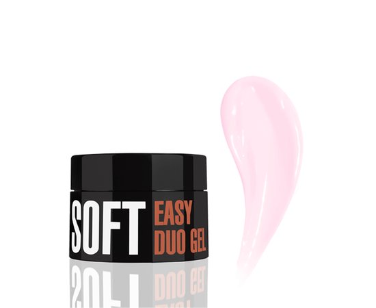 Изображение  Professional acrylic gel system Kodi Easy Duo Gel Soft Pretty Pink, 14 g, Volume (ml, g): 14, Color: pretty pink