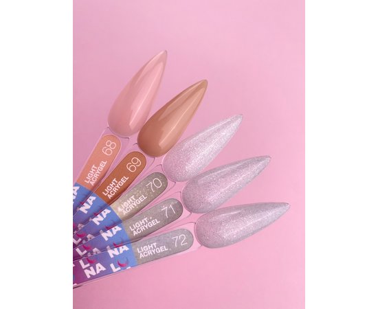 Зображення 4 Рідкий гель моделюючий для нігтів LUNAMoon Light Acrygel №68, 13 мл, Об'єм (мл, г): 13, Варіант: 68, Колір: Персиковий