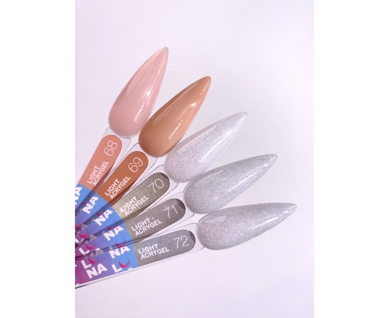 Зображення 6 Рідкий гель моделюючий для нігтів LUNAMoon Light Acrygel №68, 13 мл, Об'єм (мл, г): 13, Варіант: 68, Колір: Персиковий
