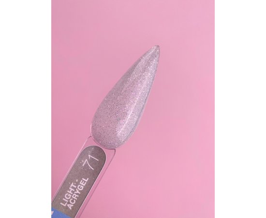 Зображення 2 Рідкий гель моделюючий для нігтів LUNAMoon Light Acrygel №71, 13 мл, Об'єм (мл, г): 13, Варіант: 71, Колір: Сірий