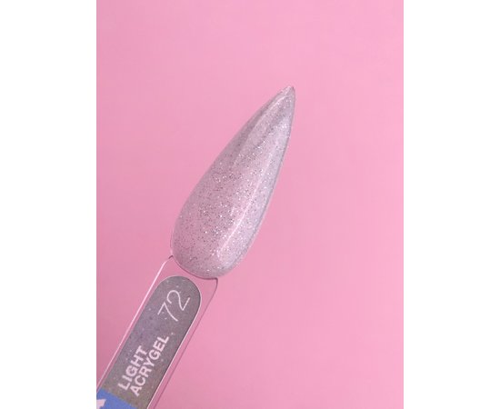 Зображення 2 Рідкий гель моделюючий для нігтів LUNAMoon Light Acrygel №72, 13 мл, Об'єм (мл, г): 13, Варіант: 72, Колір: Сірий