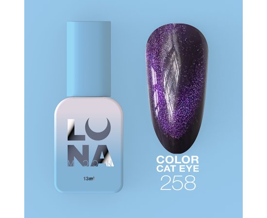 Изображение  Gel polish LUNAMoon Color Cat Eye No.258, 13 ml, Volume (ml, g): 13, Color: 258