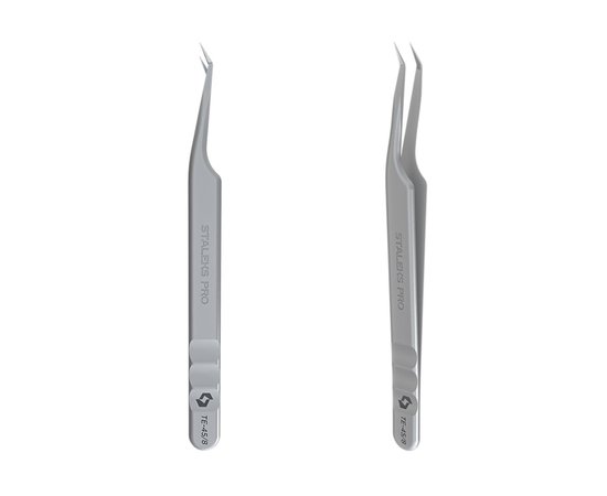 Изображение  Eyelash tweezers Staleks Pro EXPERT 45 TYPE 8 mini L (TE-45/8)