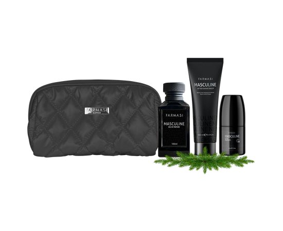 Изображение  Perfumed set for men Farmasi Masculine with toiletry bag