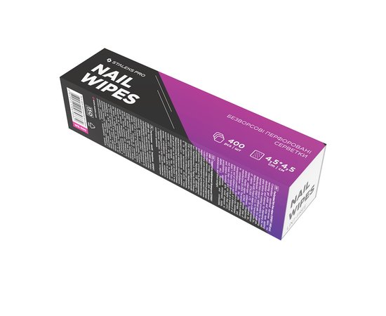 Изображение 4 Lint-free napkins for manicure perforated Staleks Pro EXPERT pink, 400 pcs (WE-400)