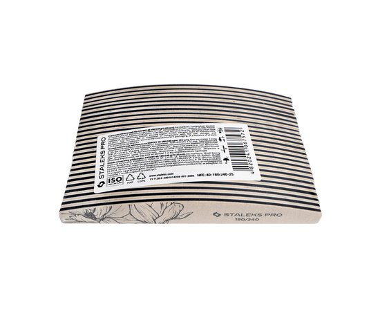 Изображение 5 Nail file mineral Staleks Pro EXPERT 40 half moon 180/240 grit, 25 pcs