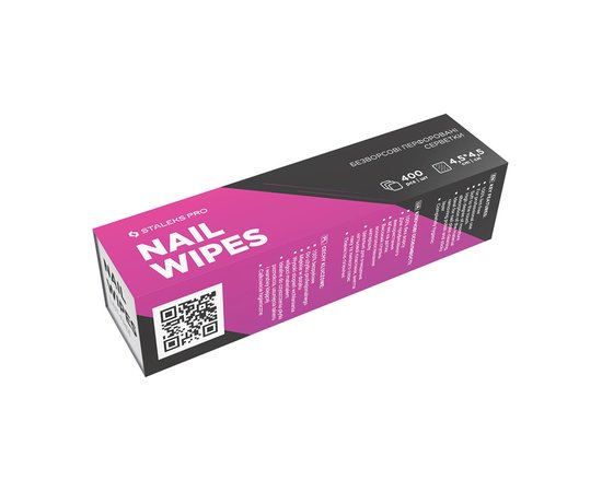 Изображение 5 Lint-free napkins for manicure perforated Staleks Pro EXPERT pink, 400 pcs (WE-400)