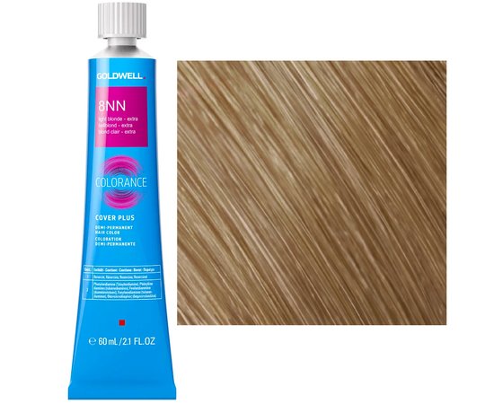 Изображение  Ammonia-free toning hair dye Goldwell Colorance Cover Plus 8NN light blond, 60 ml