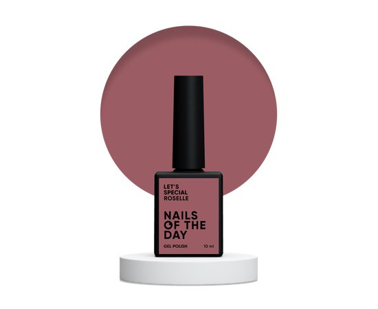 Изображение  Nails of the Day Let's special Roselle – серо-лиловый гель-лак для ногтей, перекрывающий в один слой, 10 мл., Объем (мл, г): 10, Цвет: Roselle