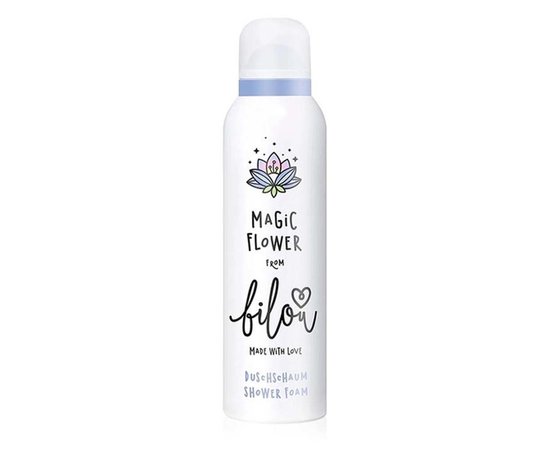 Изображение  Пенка для душа Bilou Magic Flower, экзотические цветы, 200 мл.