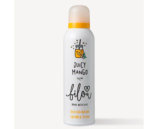 Изображение  Пенка для душа Bilou Juicy Mango сочное манго, 200 мл