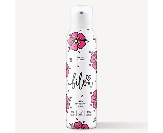 Изображение  Дезодорант-спрей Bilou Deodorant Spray Flashy Flower, 150 мл