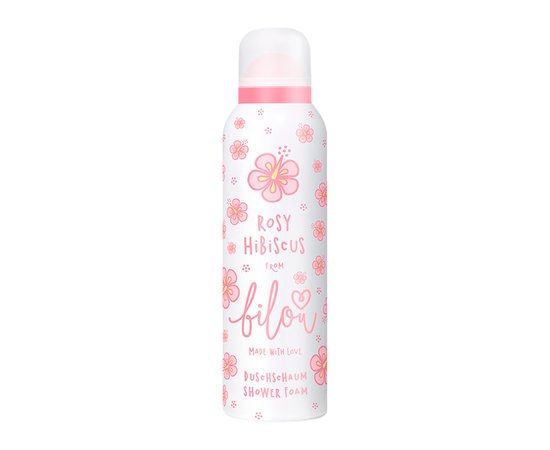 Зображення  Пінка для душу Bilou Rosy Hibiscus квітковий аромат, 200 мл