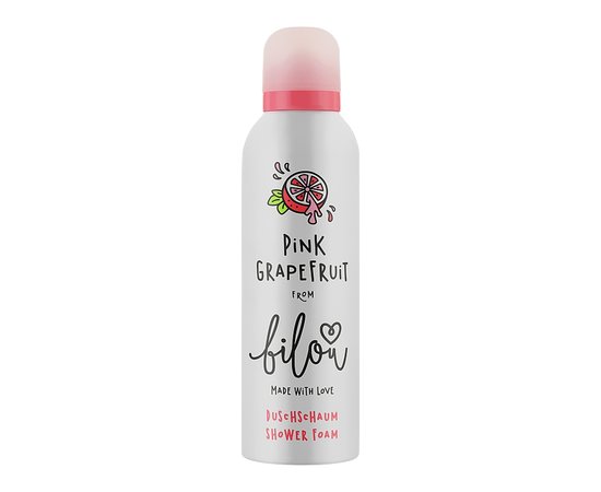 Изображение  Пенка для душа Bilou Pink Grapefruit грейпфрут, 200 мл