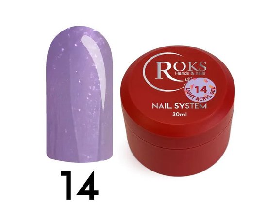 Изображение  Жидкий акрил-гель Roks Light Acryl Gel №14, 30 мл, Объем (мл, г): 30, Цвет: 14