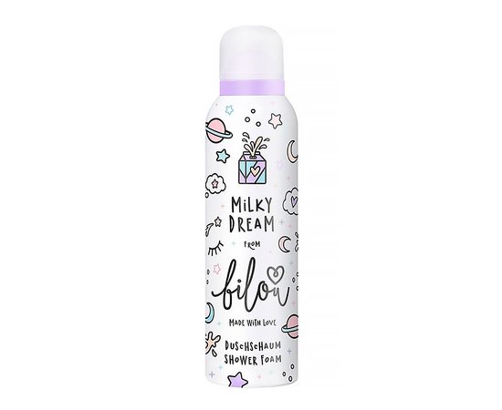 Изображение  Пенка для душа Bilou Milky Dream карамель миндаль, 200 мл