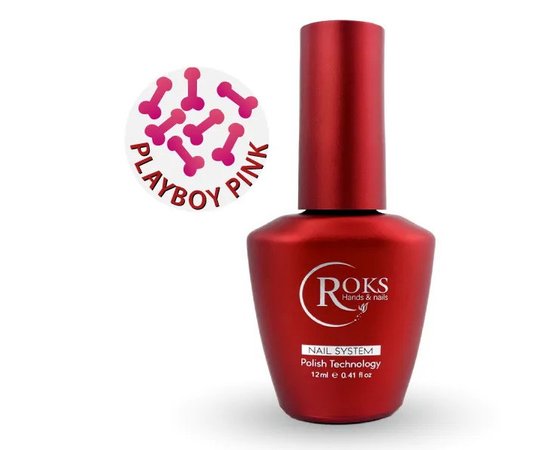 Изображение  Топ Roks Playboy Pink, 12 мл, Объем (мл, г): 12, Цвет: Pink