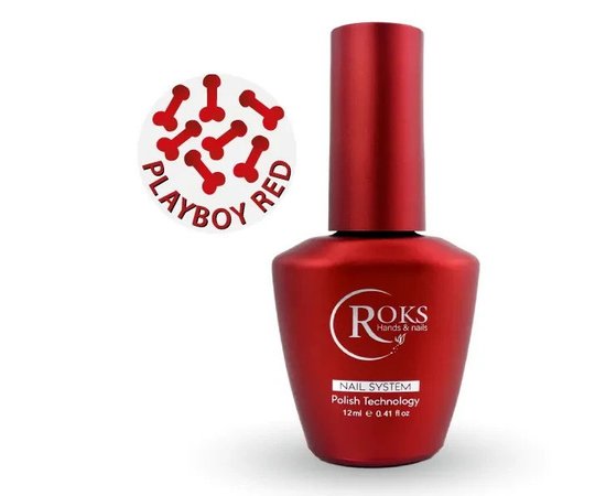 Изображение  Топ Roks Playboy Red, 12 мл, Объем (мл, г): 12, Цвет: Red