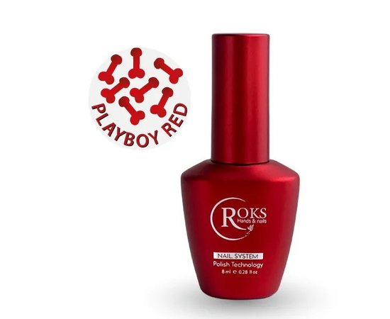 Изображение  Топ Roks Playboy Red, 8 мл, Объем (мл, г): 8, Цвет: Red