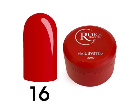 Изображение  Жидкий акрил-гель Roks Light Acryl Gel №16, 30 мл, Объем (мл, г): 30, Цвет: 16