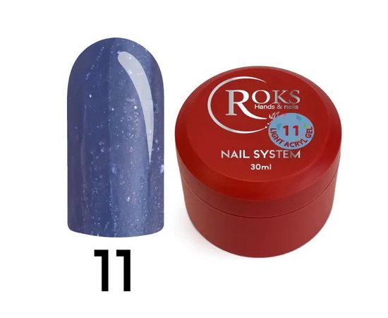 Изображение  Жидкий акрил-гель Roks Light Acryl Gel №11, 30 мл, Объем (мл, г): 30, Цвет: 11