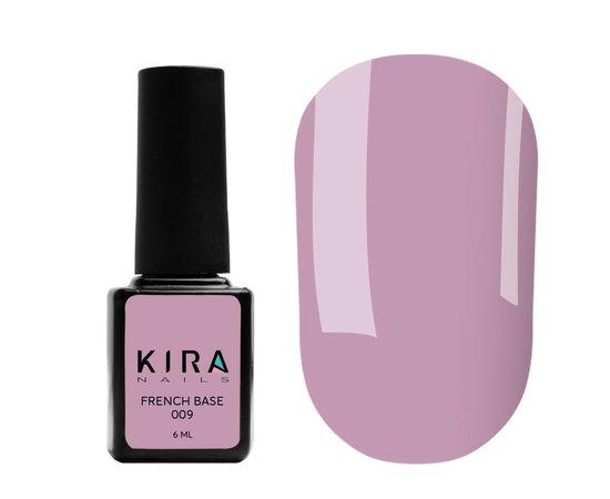 Изображение  Kira Nails French Base 009 (пыльно розовый), 6 мл, Объем (мл, г): 6, Цвет: 009