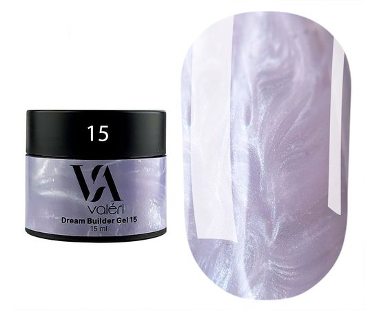 Изображение  Gel for nails with shimmer Valeri Dream Builder Gel No. 15, 15 ml, Volume (ml, g): 15, Color: 15