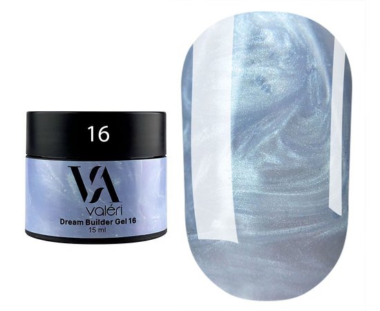 Изображение  Gel for nails with shimmer Valeri Dream Builder Gel No. 16, 15 ml, Volume (ml, g): 15, Color: 16