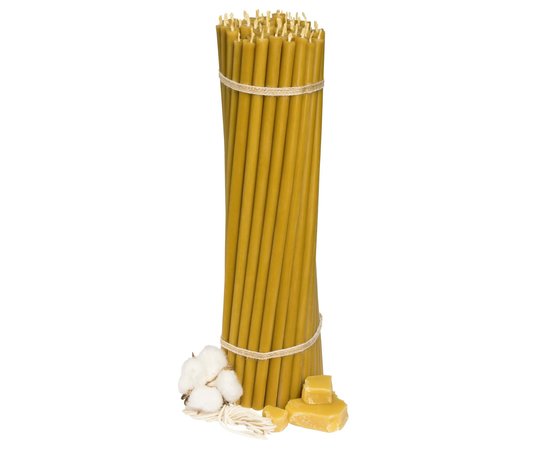 Изображение  Church candle made of beeswax №20 diameter 9.6 mm, 30.5 cm, 1pc, Quantity per package (pcs): 1