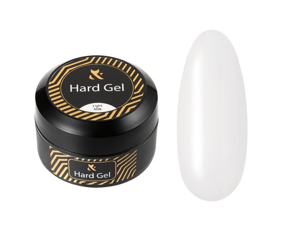 Изображение  Liquid construction gel F.O.X Hard Gel Cover Light Milk, 30 ml, Volume (ml, g): 30, Color: Light Milk