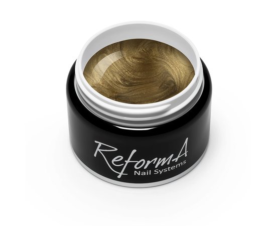 Изображение  Gel paint for nail design ReformA Mirror Gold Gel, 7 g , Volume (ml, g): 7, Color: Gold