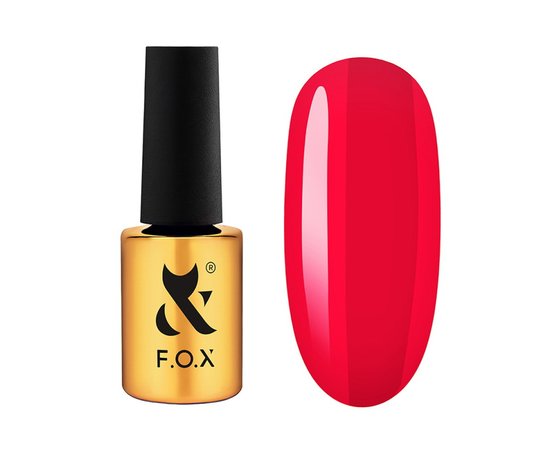 Изображение  Gel polish for nails F.O.X Lipstick Collection №001 Coral Magic gentle coral with orange undertone, 7 ml, Volume (ml, g): 7, Color: 1