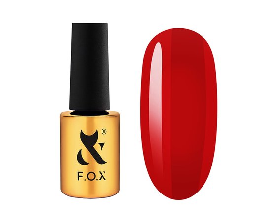 Изображение  Gel polish for nails F.O.X Lipstick Collection №004 Scarlet Spell passionate red, 7 ml, Volume (ml, g): 7, Color: 4