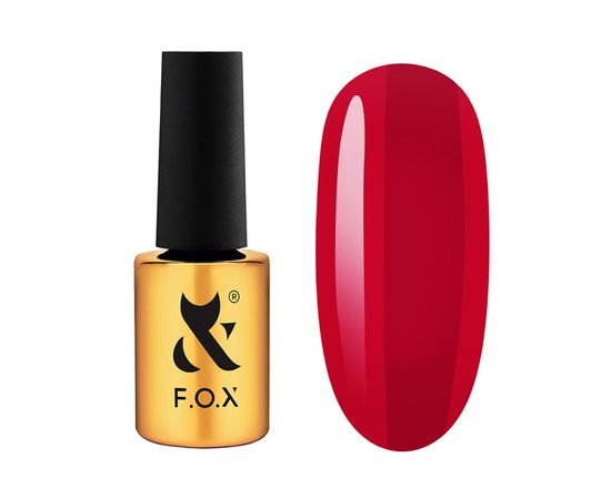 Изображение  Gel polish for nails F.O.X Lipstick Collection №006 Fiery Ruby elegant ruby, 7 ml, Volume (ml, g): 7, Color: 6