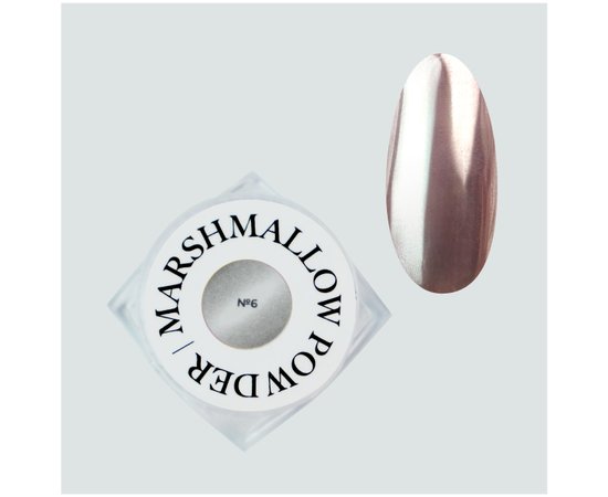 Изображение  Втирка для ногтей Siller Marsmallow Powder №06, 3 г, Объем (мл, г): 3, Цвет: 06