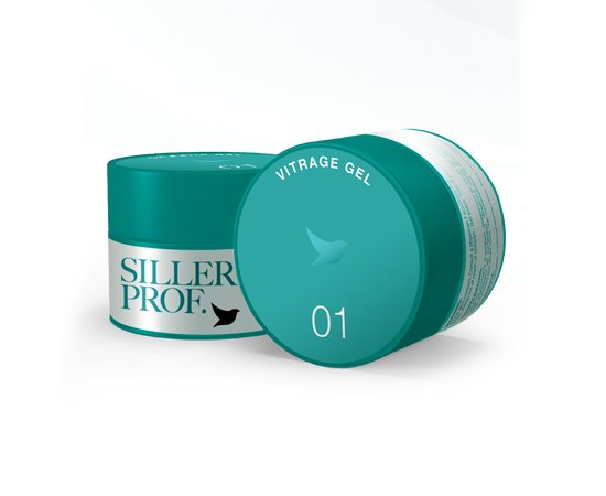 Изображение  Gel translucent color Siller Vitrage Gel №01, 15 ml, Volume (ml, g): 15, Color: 1