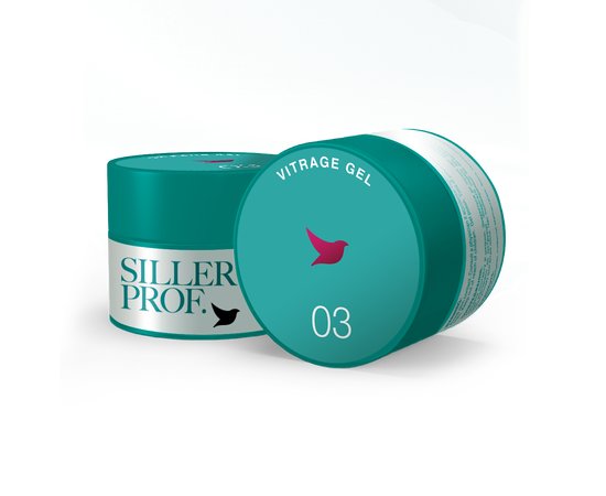 Изображение  Gel translucent color Siller Vitrage Gel №03, 15 ml, Volume (ml, g): 15, Color: 3