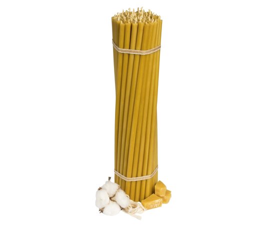 Изображение  Church candle made of beeswax №30 diameter 8.5 mm, 29.5 cm, 1 pc, Quantity per package (pcs): 1