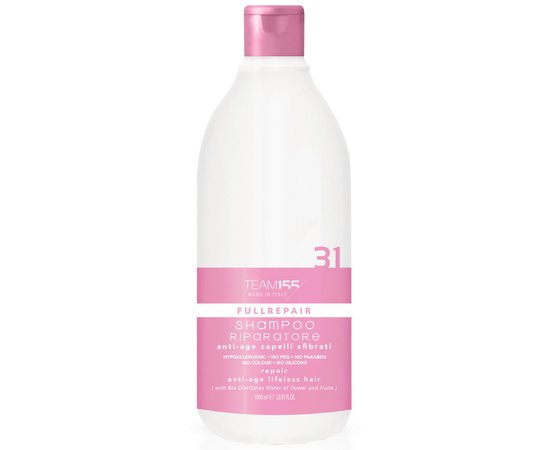 Изображение  Restorative anti-aging shampoo for weakened hair Team 155 Fullrepair Shampoo Repair Damaged Hair 31, 1000 ml, Volume (ml, g): 1000