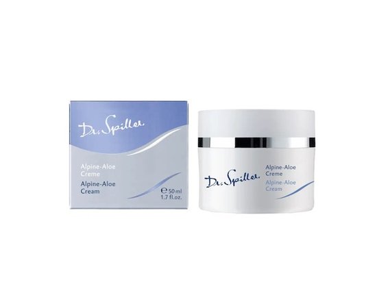 Изображение  Cream for restoring dry facial skin with alpine aloe extract Dr.Spiller Alpine-Aloe Cream, 50 ml