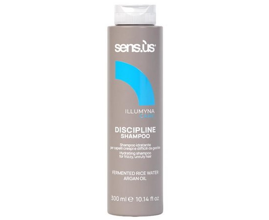 Изображение  Nourishing shampoo for frizzy hair Sens.ùs Illumyna Discipline Shampoo, 300 ml, Volume (ml, g): 300